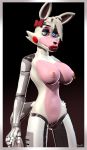  bow breasts canid canine female five_nights_at_freddy&#039;s five_nights_at_freddy&#039;s_2 fox hi_res jerek_(artist) machine mammal mangle_(fnaf) nipples nude pink_nipples pirclings portrait solo teasing video_games 