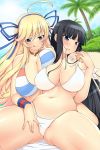  alina_pegova bikini cleavage ikaruga katsuragi senran_kagura swimsuits yuri 