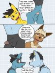  anthro anthrofied balls comic communal_shower eevee erection fuze hi_res humanoid_penis male male/male navel nintendo nude penis pikachu pok&eacute;mon pok&eacute;mon_(species) riolu shinx video_games 