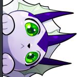  1:1 blitzdrachin eeveelution emoji emote green_eyes invalid_tag low_res lurking nintendo pok&eacute;mon pok&eacute;mon_(species) reaction_image vaporeon video_games 