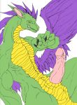  2008 animal_genitalia balls dragon genital_slit green_eyes looking_at_viewer male penis randomdragon slit solo 