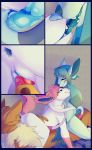  2019 absurd_res anthro anthrofied anus comic cunnilingus digital_media_(artwork) eevee eeveelution elvche female female_on_top glaceon group group_sex herm hi_res intersex intersex_on_top kissing male maleherm maleherm_on_top masturbation nintendo on_top oral pok&eacute;mon pok&eacute;mon_(species) pussy sex sylveon threesome vaginal video_games 