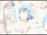 blue_hair breasts bubble bubbles censored closed_eyes eyes_closed nanael nipples queen&#039;s_blade queen's_blade shower_head showerhead stretch water wet 