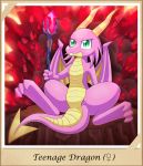  anthro chair dragon fangs female friendship_is_magic gem green_eyes horn membrane_(anatomy) membranous_wings my_little_pony scales_(mlp) scepter sitting slit_pupils solo throne vavacung wings 