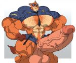  2019 abs anthro balls baton biceps big_balls big_muscles big_nipples big_pecs big_penis black_nose body_hair brown_fur canid canine chest_hair clothed clothing disney erection eyewear fox fur huge_balls huge_muscles huge_penis humanoid_penis hyper hyper_balls hyper_muscles hyper_penis male mammal muscular muscular_male nick_wilde nipples orange_fur pecs penis pink_balls pink_nipples pink_penis police police_uniform pubes remert simple_background smile solo sunglasses thick_penis thick_thighs uniform vein veiny_penis zootopia 