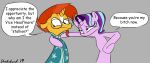  2019 cape clothing dialogue duo english_text equid eyewear faic female friendship_is_magic glasses hi_res horn male mammal my_little_pony starlight_glimmer_(mlp) strebiskunk sunburst_(mlp) text unicorn 