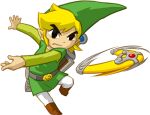 belt black_eyes blonde_hair boomerang boots clenched_teeth clothed clothing eyebrows eyebrows_visible_through_hair hair hat highres holding holding_weapon human link male male_focus motion_lines nintendo official_art pants pointy_ears sheath sheathed shield solo solo_focus speed_lines spirit_tracks sword the_legend_of_zelda the_legend_of_zelda:_spirit_tracks throwing toon_link toon_zelda tunic weapon 
