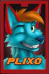  anthro badge blake blakefox hi_res plixo plixofox solo 