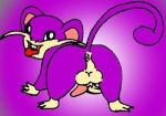  anus balls butt erection feral fur looking_at_viewer low_res male mammal murid murine nintendo open_mouth penis pok&eacute;mon pok&eacute;mon_(species) presenting presenting_hindquarters rattata rodent simple_background solo teeth tongue video_games 