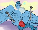  animal_genitalia articuno avian bird cloaca dildo feral hi_res legendary_pok&eacute;mon lustbubbles nintendo pok&eacute;mon pok&eacute;mon_(species) sex_toy solo video_games 