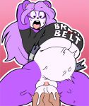  abdominal_bulge angstrom big_breasts big_penis bodily_fluids breasts cum cum_inflation erection female female_focus fur genital_fluids giant_panda hair hi_res huge_penis inflation male male/female mammal open_mouth penetration penis purple_fur purple_hair pussy solo thick_thighs ursid vaginal vaginal_penetration white_fur wide_hips 