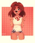  absurd_res anthro disney dof female goof_troop hair hi_res red_hair roxanne_(goof_troop) smile 