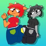  absurd_res anonymous_artist black_hair bovid caprine clothed clothing female fur grey_fur hair hi_res lammy_lamb mammal orange_fur parappa_the_rapper rammy red_hair sheep sony_corporation sony_interactive_entertainment um_jammer_lammy video_games 