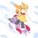  &lt;3 1:1 2019 3_fingers 3_toes :3 ambiguous_gender anthro black_fur braixen canid canine digital_media_(artwork) dipstick_tail duo eyelashes eyes_closed eyewear fan_character female fingers fortuna_(unknownlifeform) fur gingy glasses heart_nose hi_res inner_ear_fluff jingle_bell mammal multicolored_tail neck_bow nintendo on_ground on_top orange_fur pok&eacute;mon pok&eacute;mon_(species) purple_fur red_fur shiny_pok&eacute;mon snow snowboarding standing tail_grab toes unknownlifeform video_games white_fur yellow_fur 