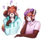  2019 5_fingers ailurid anthro clothed clothing digital_media_(artwork) fingers knight_dd looking_at_viewer male mammal purple_eyes red_panda 