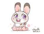  2017 baby clothing dipstick_ears disney female judy_hopps lagomorph leporid mammal multicolored_ears purple_eyes rabbit rikuo_(artist) solo young zootopia 