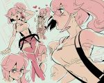  ... 3girls aina_ardebit closed_eyes gloves goggles heris_ardebit hug hug_from_behind labcoat long_hair lucia_fex midriff multiple_girls open_mouth pink_hair promare short_hair shorts siblings side_ponytail sisters smile souno_kazuki suspenders thighhighs 