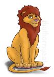  claws colored disney felid feral fur hi_res lion male mammal mane pantherine paws shaded sitting thathornycat the_lion_guard the_lion_king 