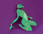  2019 anthro bdsm biped bound chastity_(disambiguation) fan_character hi_res looking_at_viewer male nsfsushi nude reptile scalie smile solo 