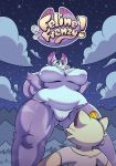  2019 anthro breasts clothing cloud comic corset cover cover_page female hi_res lingerie male mammal meowth muscular night nintendo pok&eacute;mon pok&eacute;mon_(species) purugly sky star tentabat thick_thighs video_games 