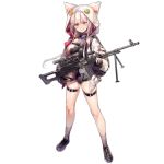  1girl ammunition_belt animal_hood baggy_clothes bangs black_gloves breast_strap breasts cat_hood closed_mouth dsmile eyebrows_visible_through_hair fingerless_gloves full_body girls_frontline gloves gun holding holding_gun holding_weapon hood hood_up hooded_jacket jacket large_breasts leotard long_hair machine_gun nail_polish official_art open_clothes open_jacket pink_hair pocket purple_footwear purple_legwear purple_nails red_eyes scope shiny shiny_skin shoes sidelocks skindentation smile sneakers socks solo strap taut_clothes taut_leotard thigh_strap thighs transparent_background tripod turtleneck ukm-2000 ukm-2000_(girls_frontline) watermark weapon 