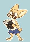  anthro bernie-buddy camera canid canine clothing disney eyewear fennec finnick fox male mammal shirt solo sunglasses tank_top topwear zootopia 