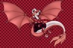  clothed clothing dragon female gf hi_res scalie simple_background solo 