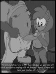  2018 5_fingers age_difference amy_rose anthro anthro_on_anthro aval0nx biped bottomwear clothed clothing cub duo english_text erection eulipotyphlan faceless_male female fingers flat_chested footwear greyscale hair hand_on_head hedgehog hi_res humanoid_penis inside larger_male looking_at_penis male male/female mammal monochrome navel nervous older_male onomatopoeia panties pants partially_clothed penis plantigrade pubes questionable_consent sandals shed shirt size_difference slightly_chubby smaller_femaler sonic_(series) sound_effects standing suspenders t-shirt tank_top text topwear underwear young younger_female 
