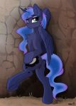  2019 anus arjinmoon blush butt cutie_mark equid eyelashes female feral friendship_is_magic hair hi_res horn inside looking_at_viewer mammal my_little_pony princess_luna_(mlp) pussy smile solo winged_unicorn wings 