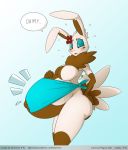  dialogue eevee female geckoguy123456789 nintendo pok&eacute;mon pok&eacute;mon_(species) pregnant solo video_games wouhlven 