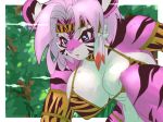  anthro big_breasts breasts felid female fur mammal pantherine solo striped_fur stripes tiger tohofuhai tribal 
