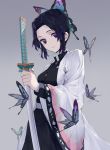  japanese_clothes kimetsu_no_yaiba kochou_shinobu sword uniform virtu.al 