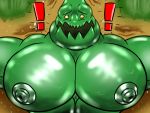  4:3 abs barazoku cadfourne goo_(disambiguation) hi_res humor hyper hyper_nipples hyper_pecs league_of_legends male male/male moobs muscular nipples pecs riot_games shiny slime surprise video_games zac_(lol) 