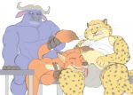  anal anthro benjamin_clawhauser chief_bogo clothing disney eyewear gearfangred glasses group group_sex licking male male/male muscular muscular_male nick_wilde sex shirt threesome ticket tongue tongue_out topwear undershirt underwear zootopia 