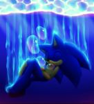  anthro eulipotyphlan eyes_closed hedgehog hi_res jayaero mammal solo sonic_(series) sonic_the_hedgehog underwater water 