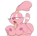  anthro bent_over big_breasts bodily_fluids breast_grab breasts butt cartoon_network chowder_(series) duo felid fellatio female fur hand_on_breast hi_res huge_breasts humanoid_penis lagomorph leporid male male/female mammal nipples nude open_mouth oral panini_(chowder) penile penis pink_fur rabbit red_eyes saliva sex simple_background solo_focus steeckykees teeth thick_thighs titfuck wide_hips 