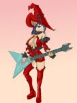  anthro breasts canid canine canis female guilty_gear guitar hi_res i-no krapinka mammal musical_instrument pinup pose solo wolf 