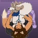  1:1 2013 69_position anthro anthro_on_anthro areola big_breasts black_nose bottomwear breasts brown_hair canid canine canis clothed clothing crotchless_panties cunnilingus digital_media_(artwork) dipstick_tail domestic_dog duo elbow_tufts eyebrows eyelashes eyes_closed female female/female fox front_view fur hair hand_on_butt hi_res humanoid_pussy husky hybrid inner_ear_fluff jenny_(powhatan) legwear long_hair looking_pleasured lying mammal multicolored_fur multicolored_tail nipples nordic_sled_dog oral outlandish_studios panties pussy raised_tail rear_view sex signature simple_background skirt smile spitz stockings tongue tongue_out tuft two_tone_fur underwear upskirt vaginal wolf 