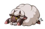  alpha_channel bovid braided_hair caprine falseprophetx fur hair happy horn looking_at_viewer lying mammal nintendo on_front on_ground pok&eacute;mon pok&eacute;mon_(species) side_braid simple_background tongue tongue_out transparent_background video_games white_background wool_(fur) wooloo 