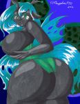  2014 absurd_res arthropod big_breasts big_butt breasts butt changeling female friendship_is_magic hand_on_breast hi_res huge_butt ksapphire8989 my_little_pony queen_chrysalis_(mlp) 