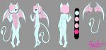  2019 absurd_res claws girly hi_res invalid_tag lambirn model_sheet nude solo terry_(character) tongue wings 