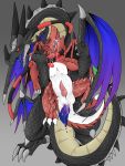  abyss_dragon_(kiryu) anal anal_penetration animal_genitalia bodily_fluids cum dragon ejaculation forced genital_fluids hi_res male penetration penis rape scalie sex western_dragon wings 