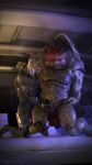  2019 3d_(artwork) alien digital_media_(artwork) erection handjob hi_res krogan male mass_effect monster not_furry nude penile penis ralic_turman sex turian video_games 