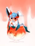  covered_in_food eeveelution feral fruit_punch glaceon glass_(drinking) nintendo pok&eacute;mon pok&eacute;mon_(species) reruponzu solo video_games 