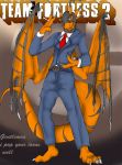  2009 blue_eyes cigarette clothed clothing dragon male randomdragon solo spy_(team_fortress_2) stompychar team_fortress_2 valve video_games 