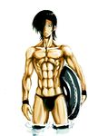  1boy allelujah_haptism gundam gundam_00 male male_focus muscle simple_background solo 