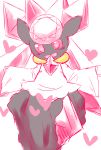  &lt;3 &lt;3_eyes absurd_res blush chiji crystal diancie female happy hi_res legendary_pok&eacute;mon mineral_fauna nintendo open_mouth pink_eyes pink_sclera pok&eacute;mon pok&eacute;mon_(species) simple_background smile solo teeth video_games white_background 
