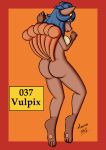  anthro anthrofied bernardol22 breasts female hi_res hitori09 nintendo nude pinup pok&eacute;dex pok&eacute;mon pok&eacute;mon_(species) pok&eacute;morph pose sketch solo video_games vulpix 