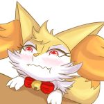  &lt;3 1:1 2017 3_fingers alpha_channel anthro bell blush bodily_fluids braixen canid canine crying cute_fangs digital_media_(artwork) dipstick_tail eyelashes fan_character fangs female fingers fortuna_(unknownlifeform) fur heart_nose hi_res inner_ear_fluff jingle_bell leaning leaning_forward mammal multicolored_tail neck_bow nintendo open_mouth orange_fur pok&eacute;mon pok&eacute;mon_(species) pouting reaction_image red_eyes simple_background solo tears transparent_background unknownlifeform video_games white_fur yellow_fur 