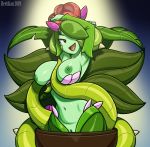  2019 breasts female flora_fauna hi_res humanoid navel nipples not_furry open_mouth plant pussy revtilian shantae_(series) signature solo spikes video_games vines water_lily_siren wayforward 